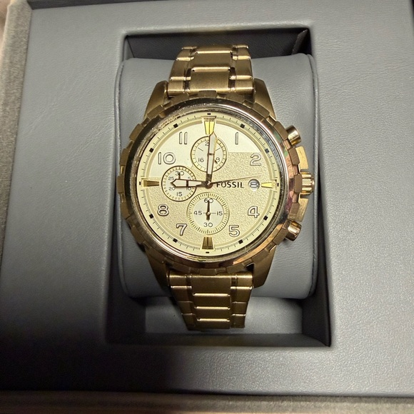 Fossil Other - Fossil Gold Chronograph Men's Watch